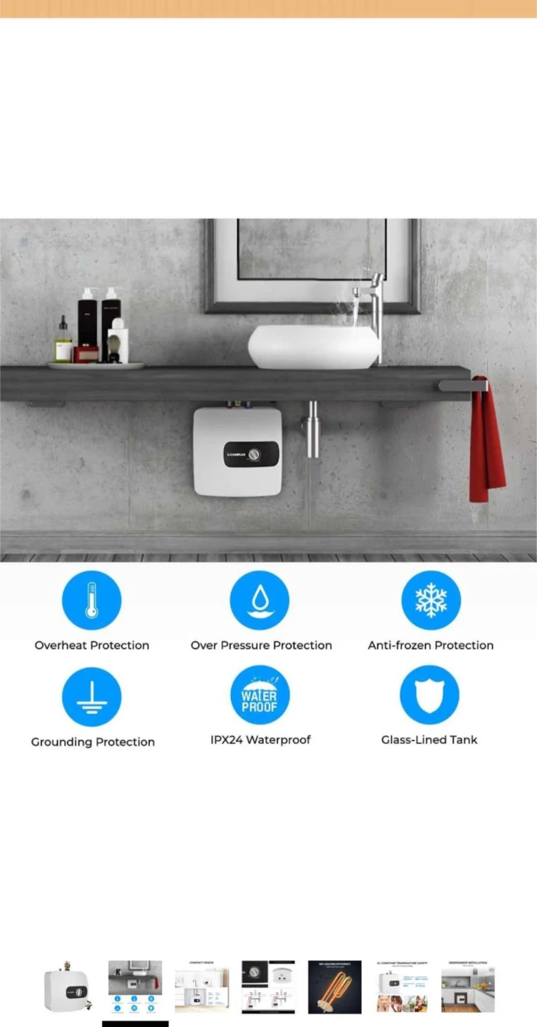 Camplux ME70B Mini Tank Electric Water Heater - 1.44kW - photo 3