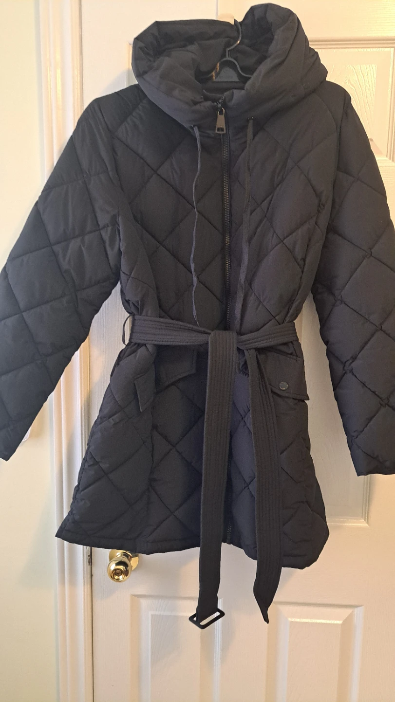 Calvin Klein Black Quilted Hooded Puffer Coat XL/TG - photo 2