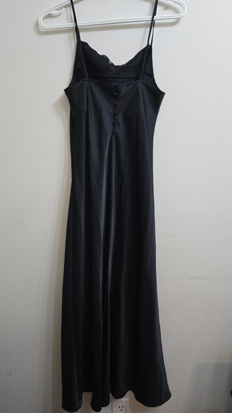 La Vie en Rose Black Slip Dress S/P - photo 2