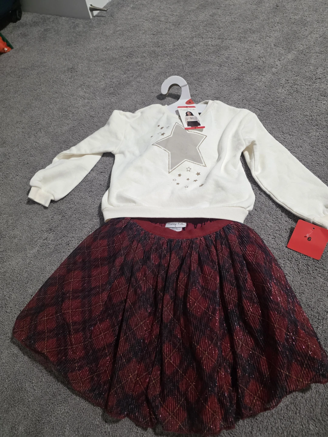Happy Kids Sweater and Skirt Set