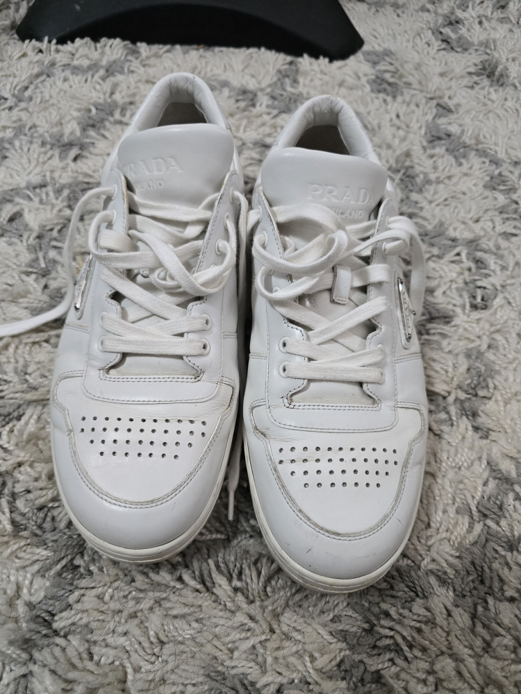 Prada White Leather Sneakers - photo 2