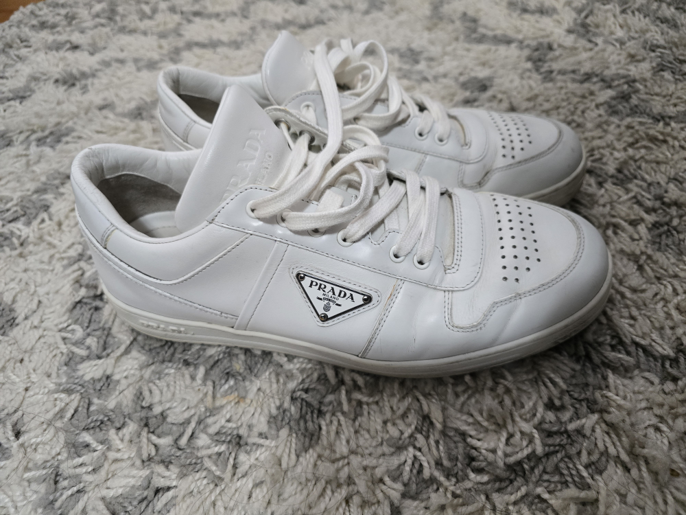 Prada White Leather Sneakers - photo 3
