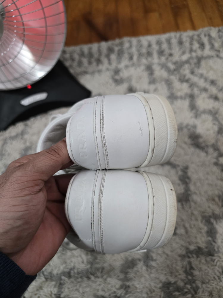 Prada White Leather Sneakers - photo 5