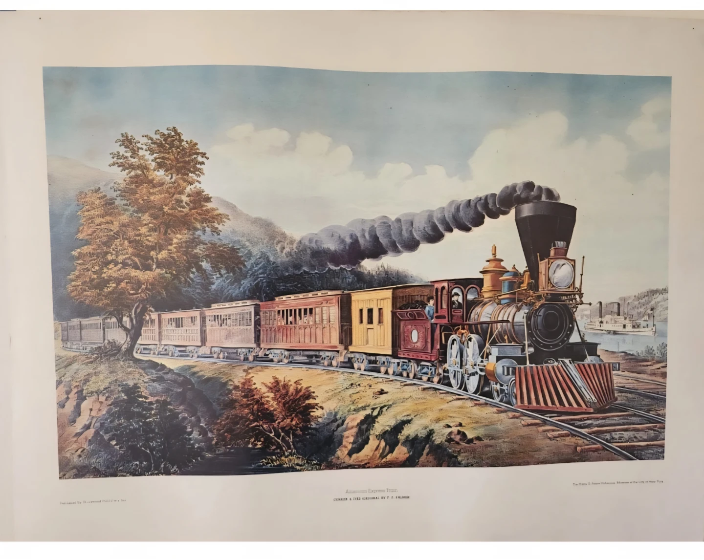 American Express Train Print by Currier & Ives