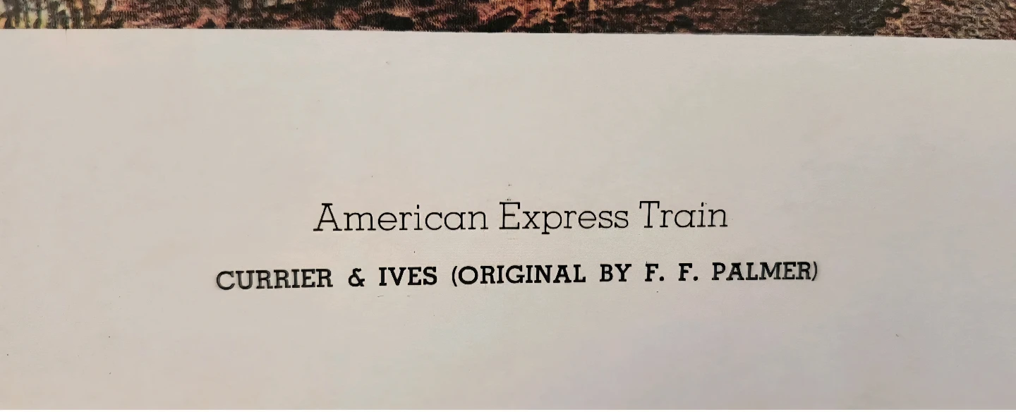 American Express Train Print by Currier & Ives - photo 2