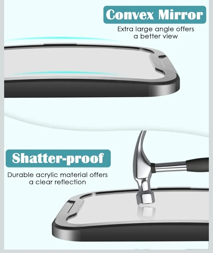 NEW!  Zacro Shatter-Proof Baby Car Mirror. 🧡