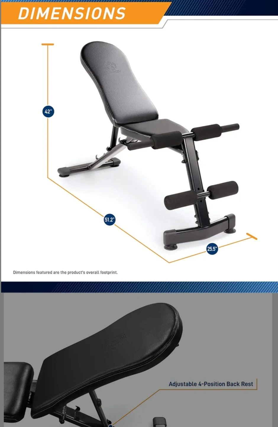 Marcy Adjustable Weight Bench - photo 2