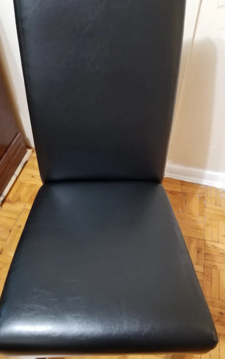 Black Faux Leather Dining Chair 🥕 - photo 5