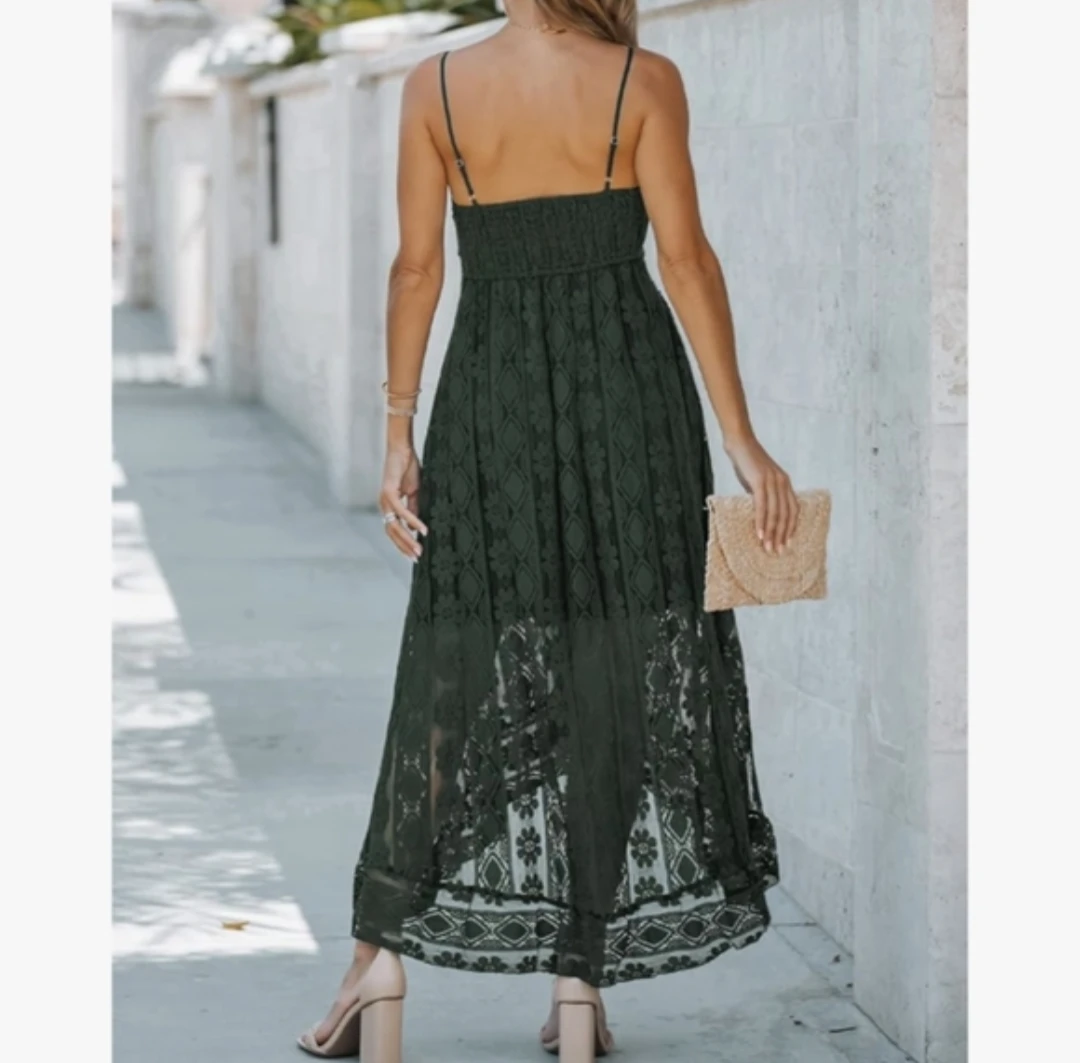 CUPSHE | tasseled lace high low dress - photo 2
