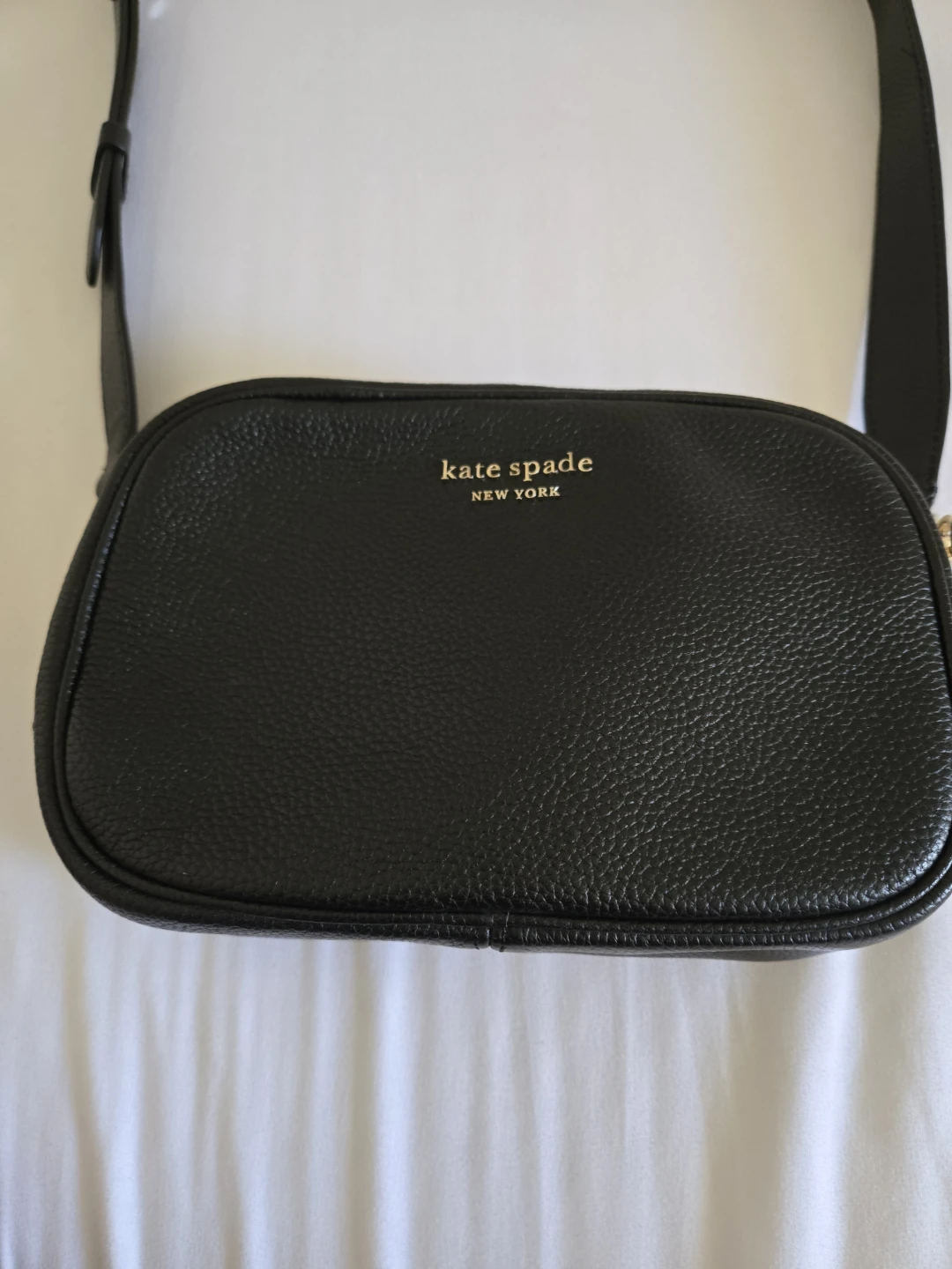 Kate Spade Astrid Black Leather Crossbody Bag