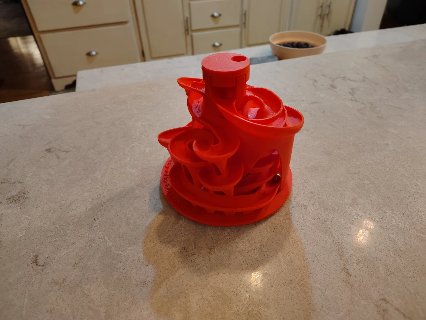 Red (or other colours) 3D Printed Marble Run Toy - photo 2