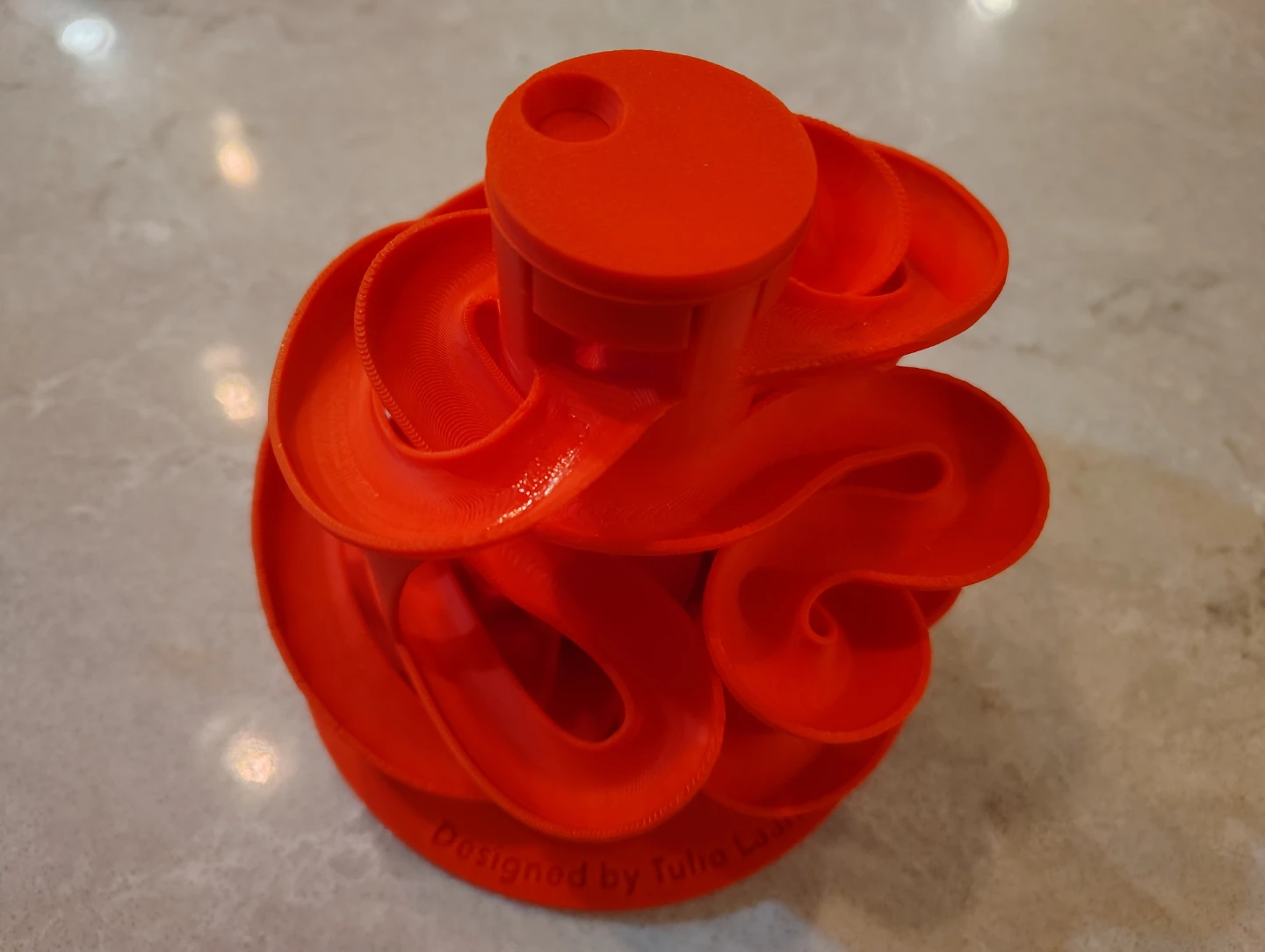 Red (or other colours) 3D Printed Marble Run Toy - photo 4