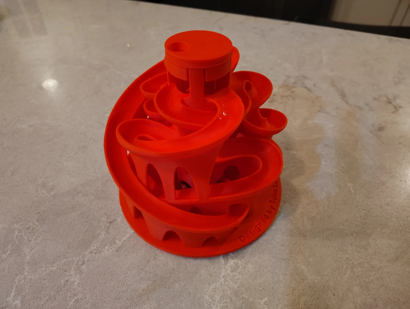 Red (or other colours) 3D Printed Marble Run Toy - photo 5