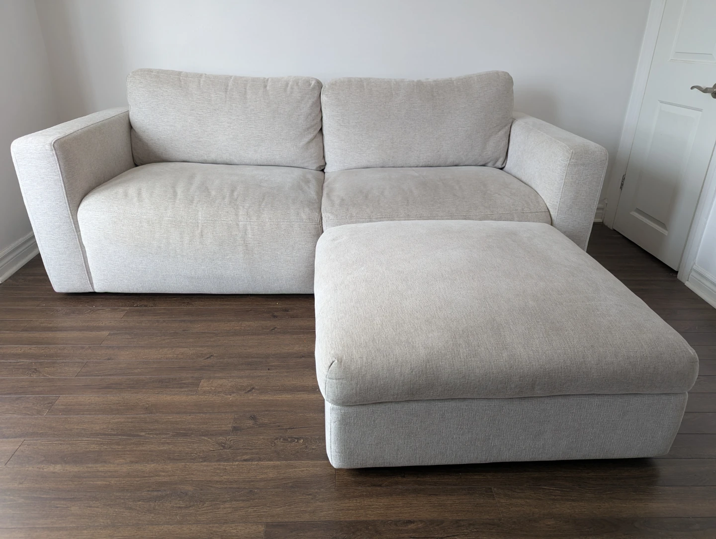 Two-Seater Sofa with Ottoman