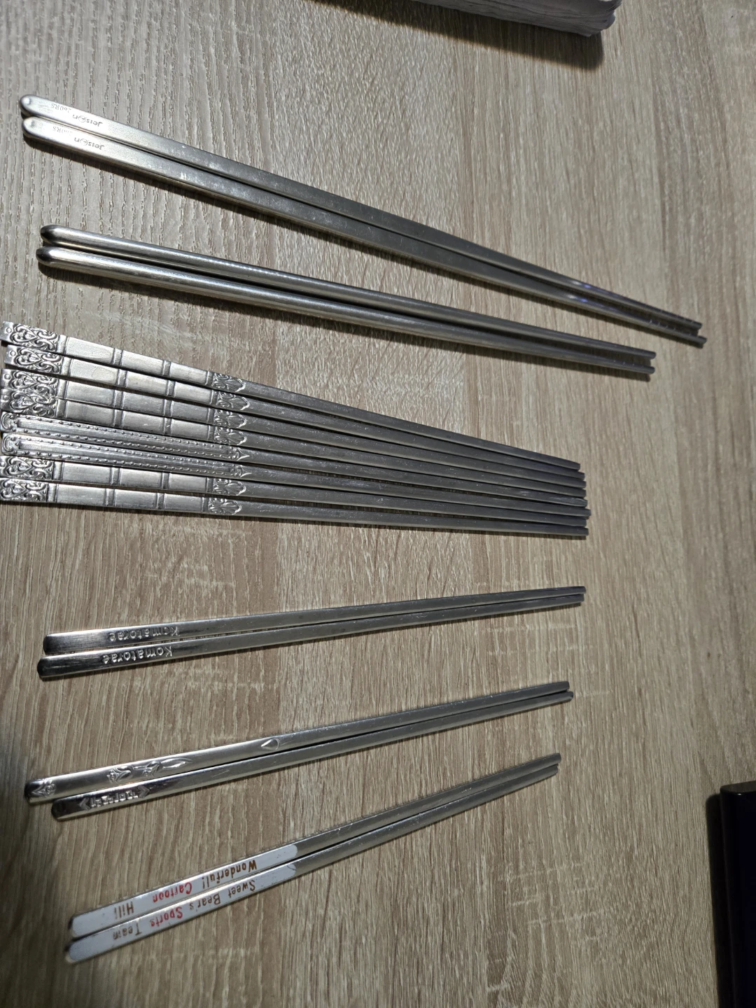 Set of 12 Stainless Steel Chopsticks 🥕