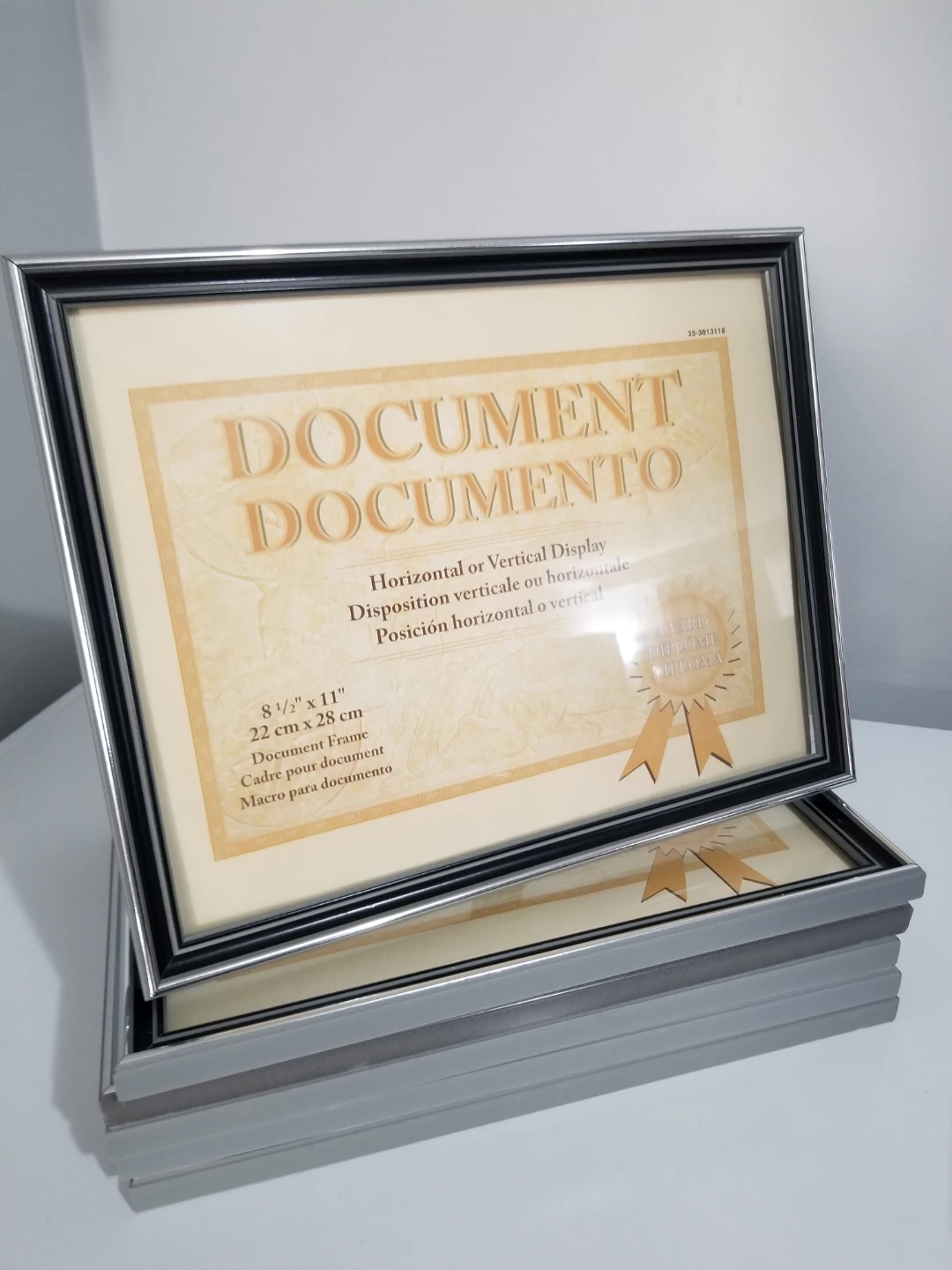 Set of 6 Document Frames 8 1/2" x 11"