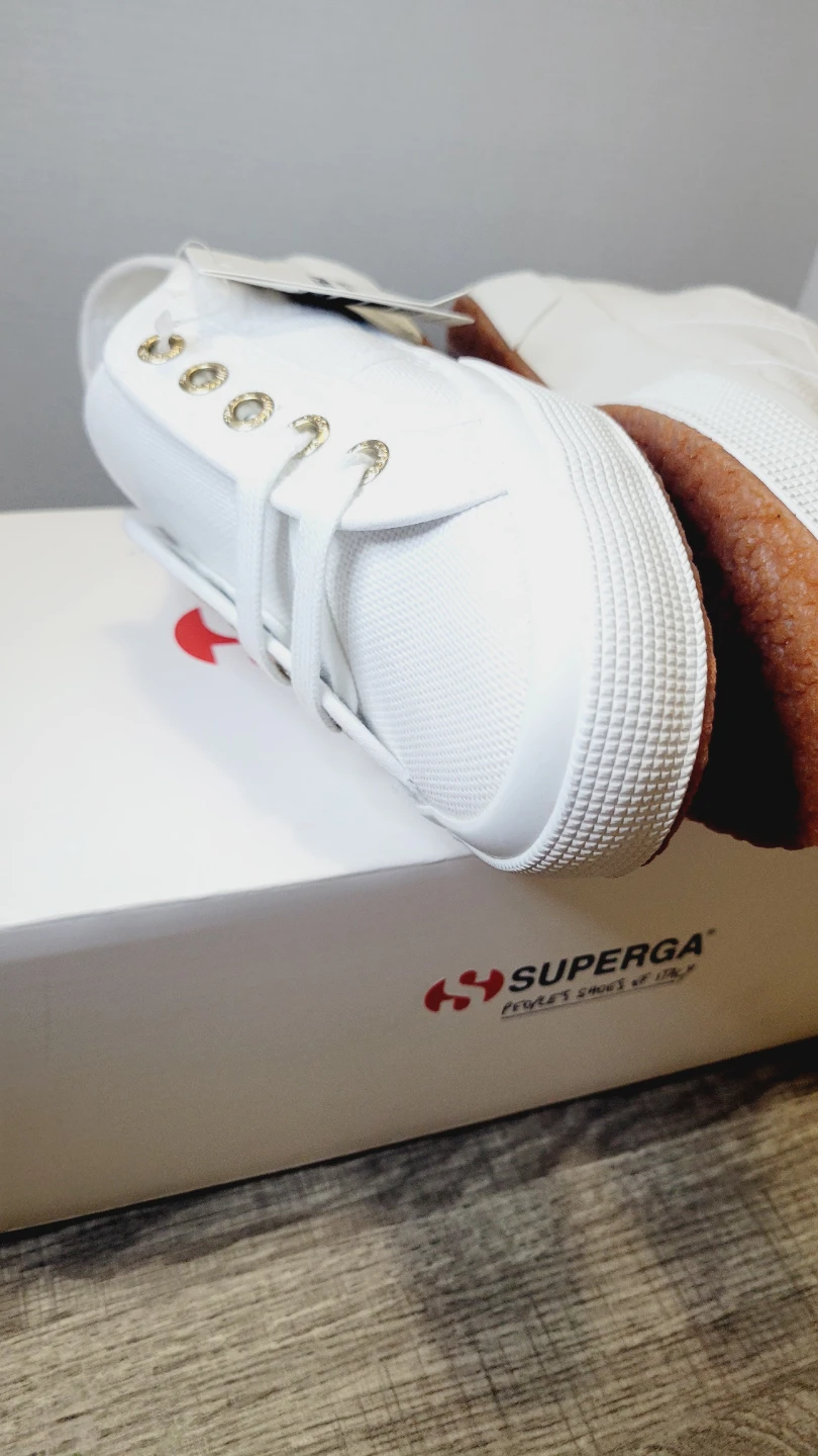 Superga Women's White Canvas Low Top Sneakers - photo 4