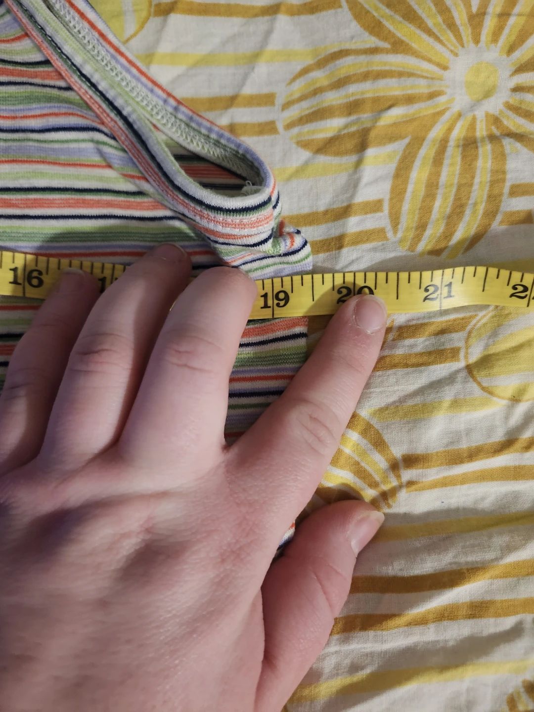 Multi-coloured striped cropped tank top - photo 5