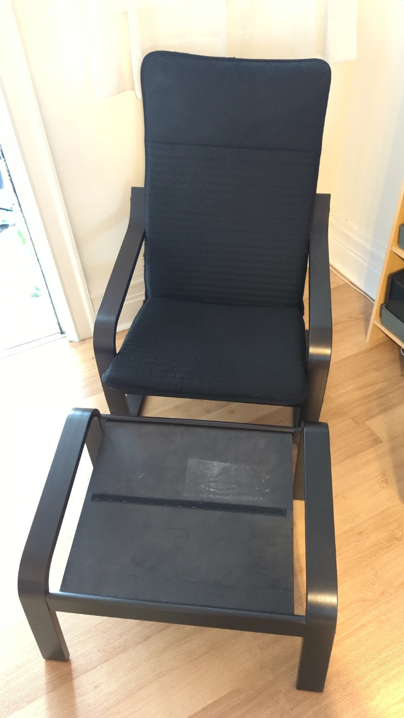 Ikea poang chair & footstool