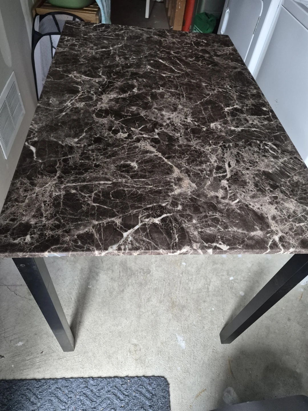 Faux Marble Top Dining Table - photo 2