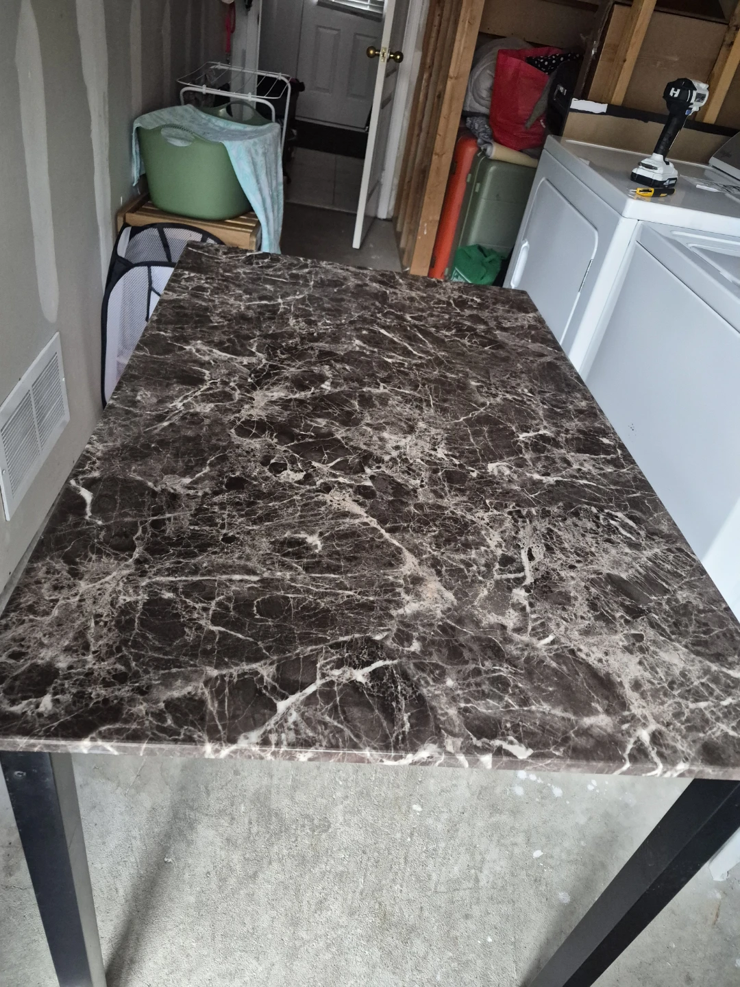 Faux Marble Top Dining Table - photo 3