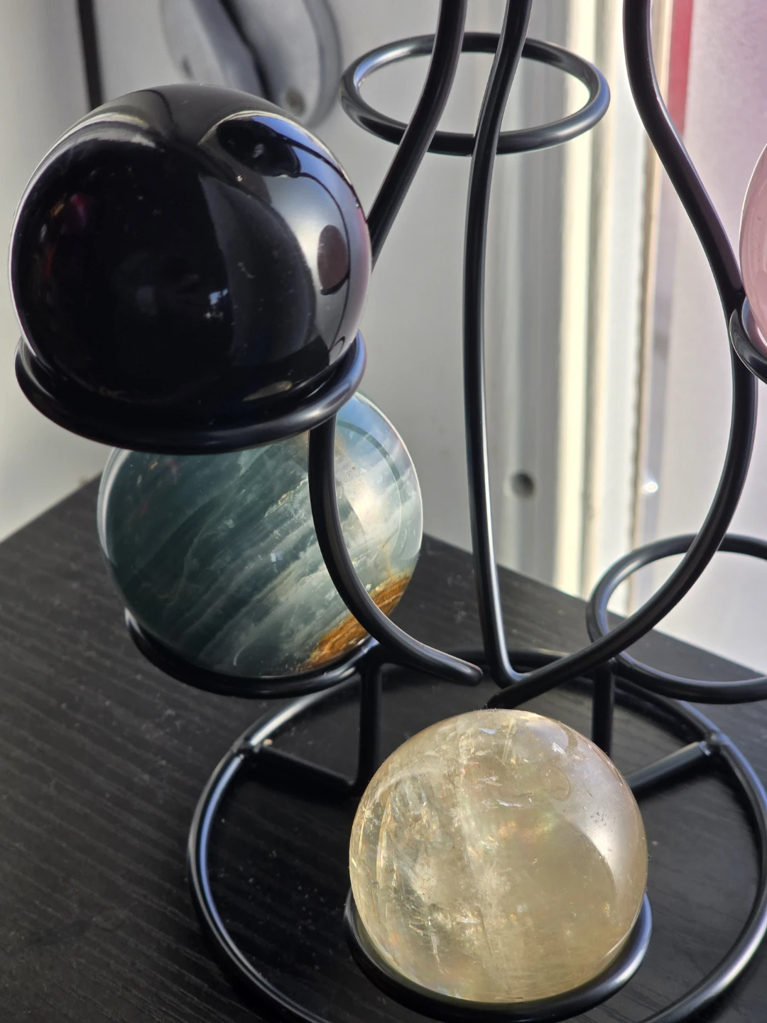 Crystal Sphere Display Stand with 5 spheres - photo 2