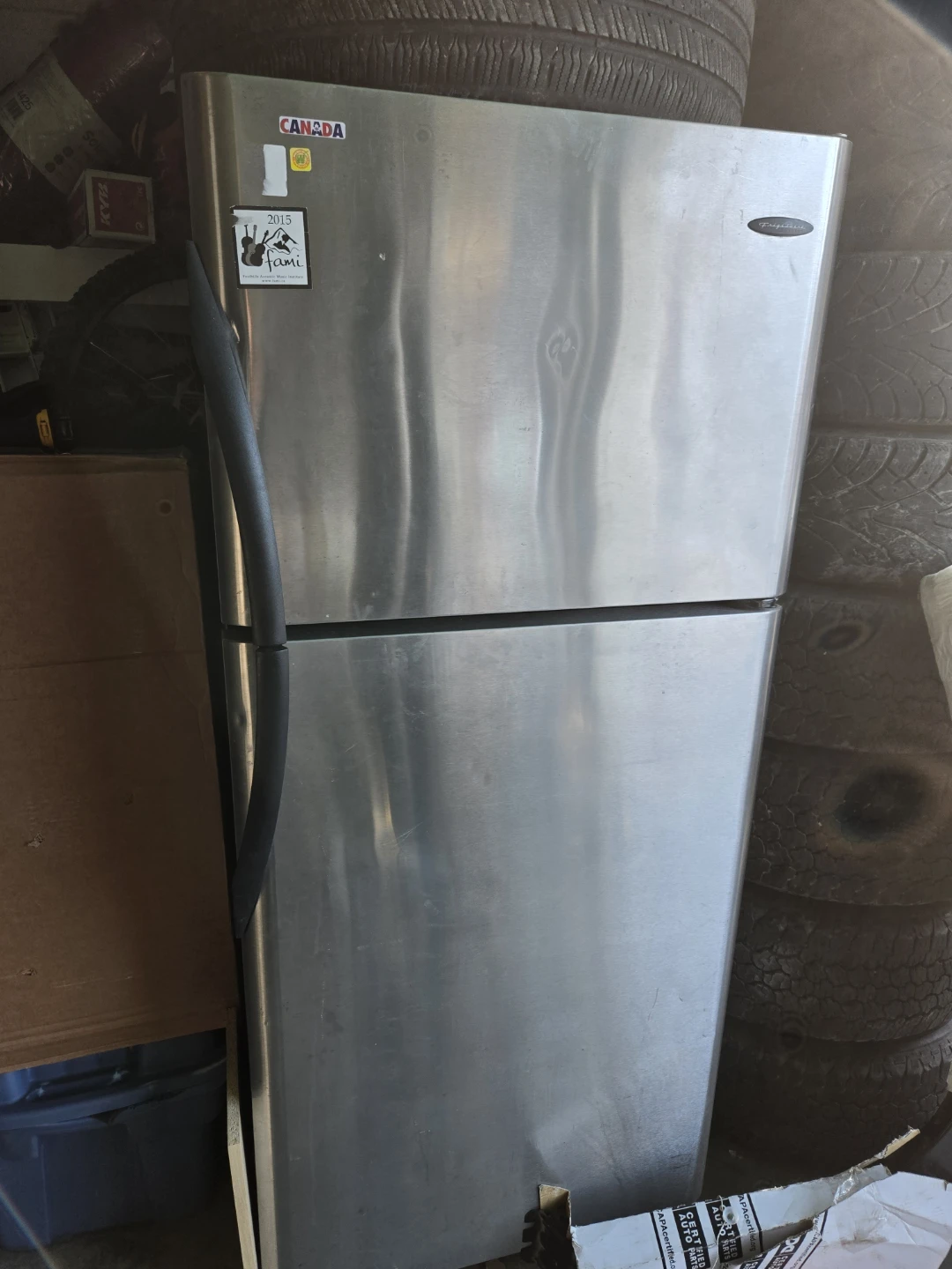 FREE DELIVERY!! Frigidaire Stainless steel fridge $300