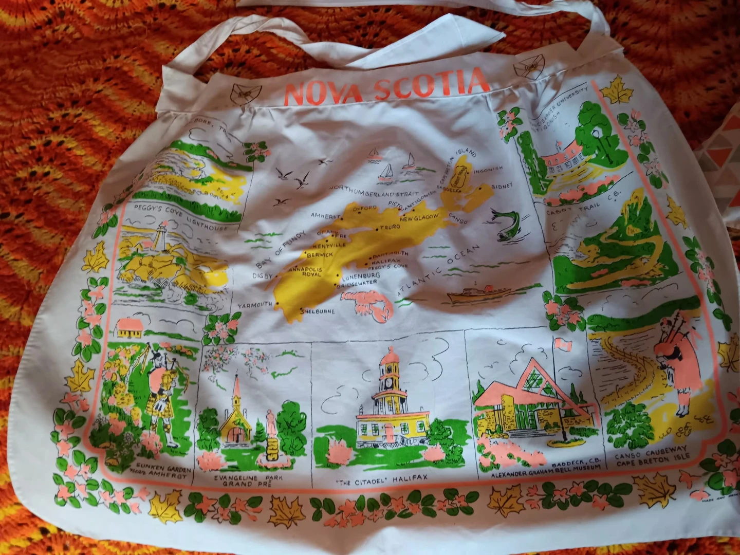 Nova Scotia Tourist Map Apron