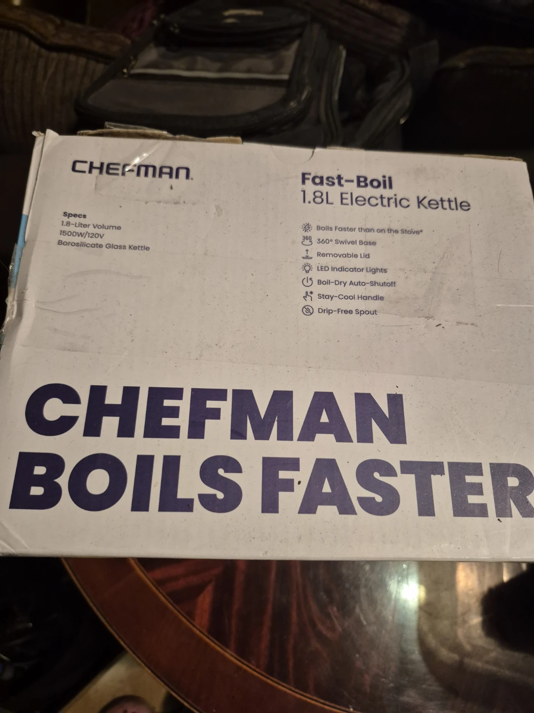 Chefman Fast-Boil 1.8L Electric Kettle - photo 2