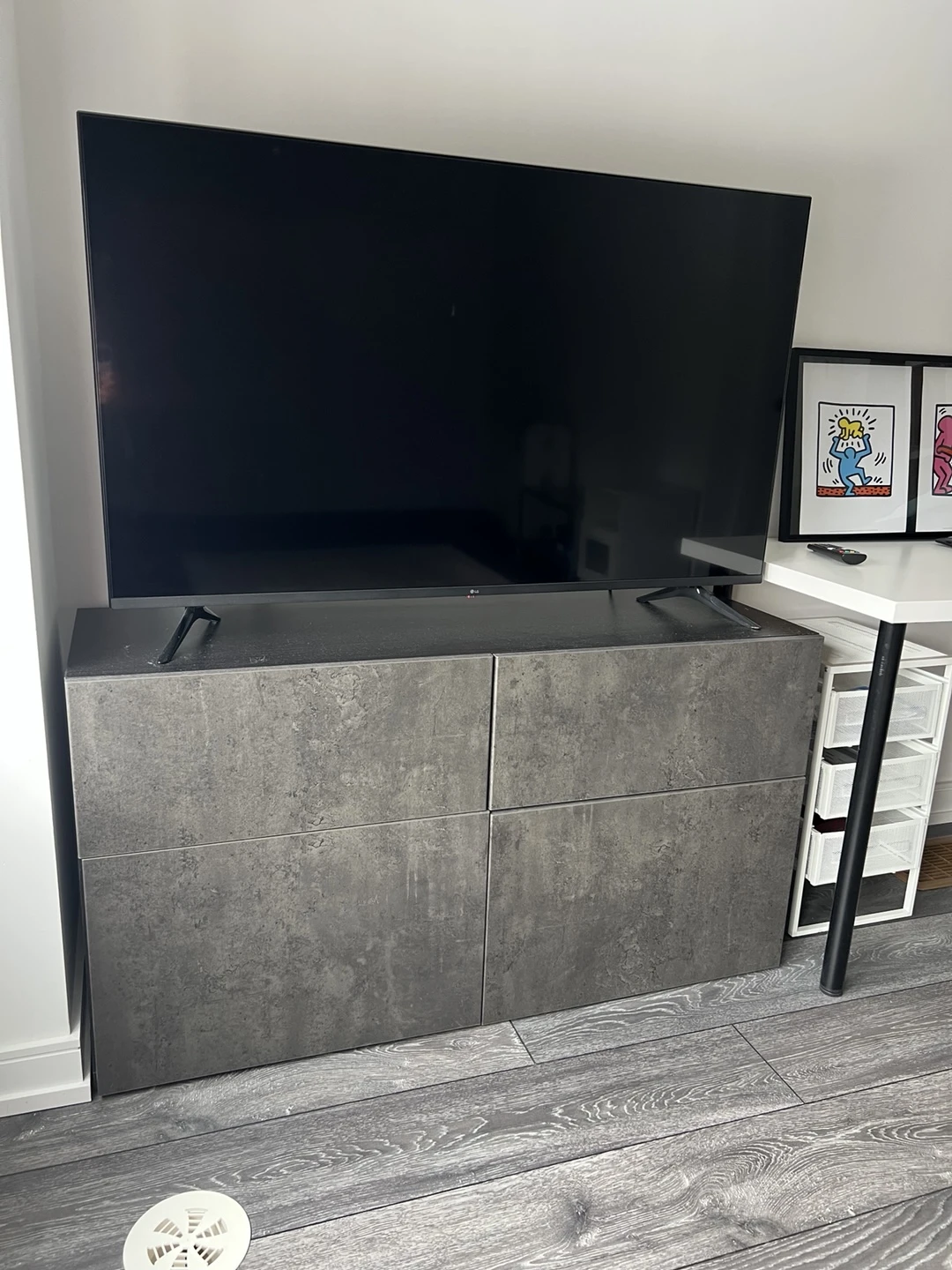 LG 50” 4K Smart TV + IKEA BESTA Cabinet - photo 2
