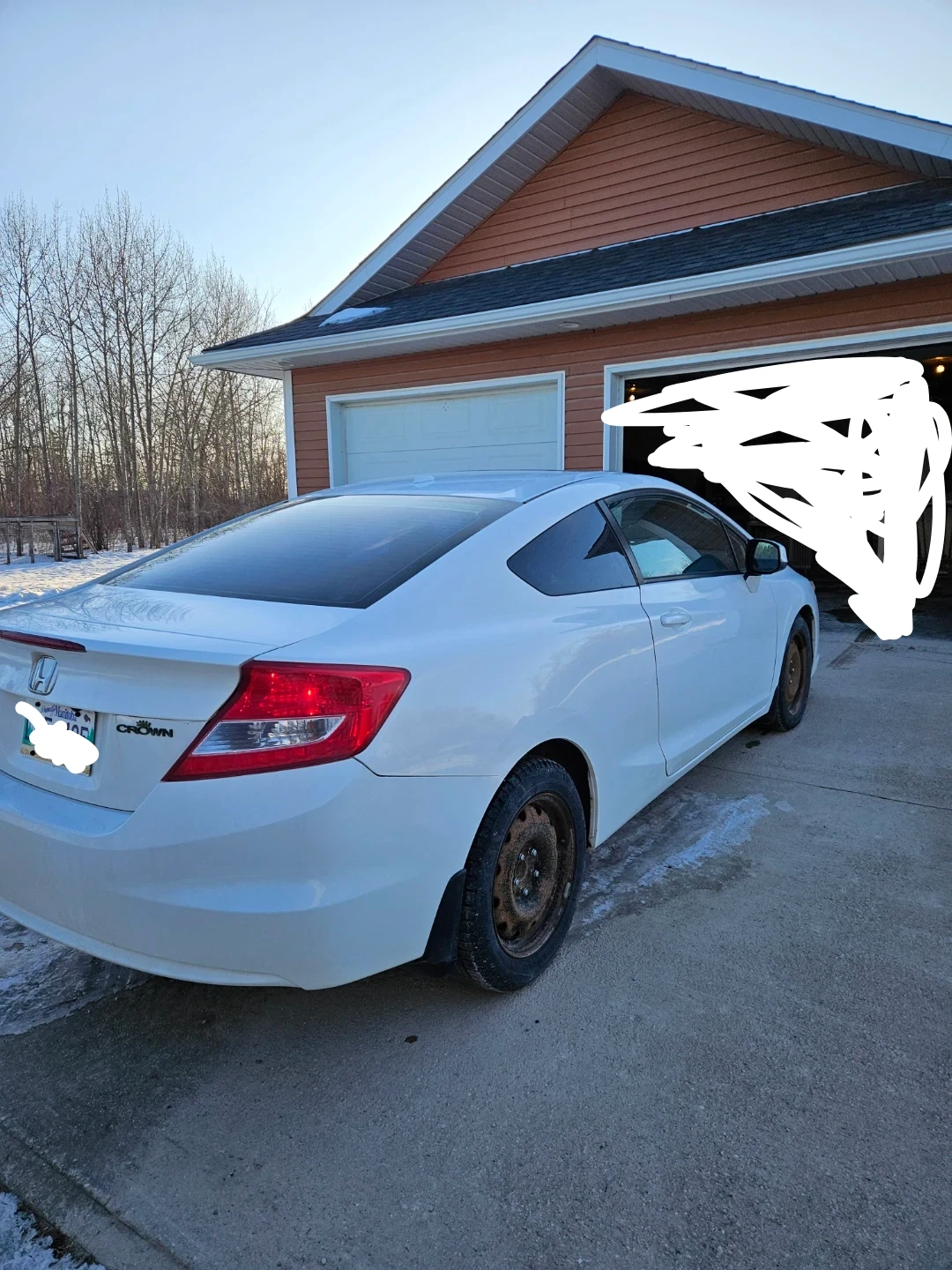 White Honda Civic EX-L 2013 - photo 3