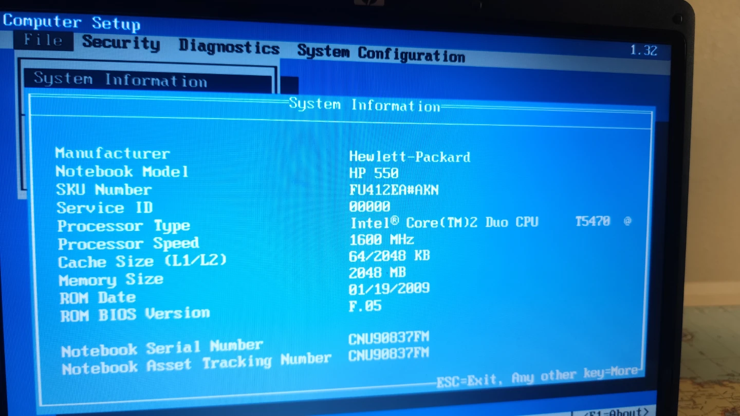 HP 550 Laptop - photo 5