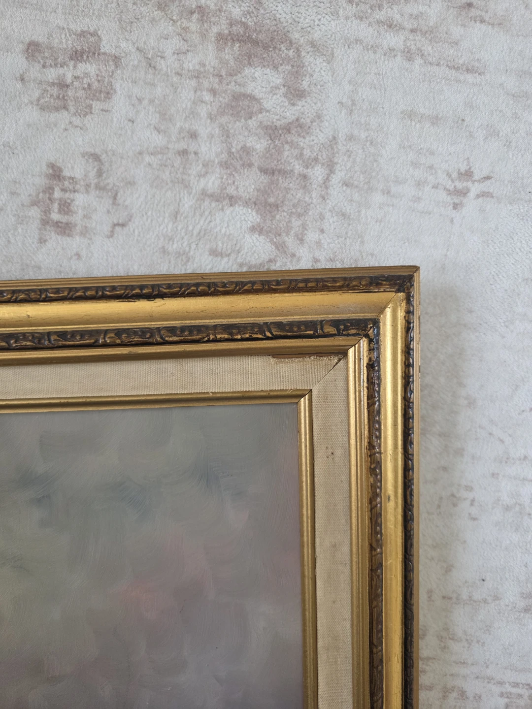 Vintage Floral Oil Painting by M. Hopkins - photo 2