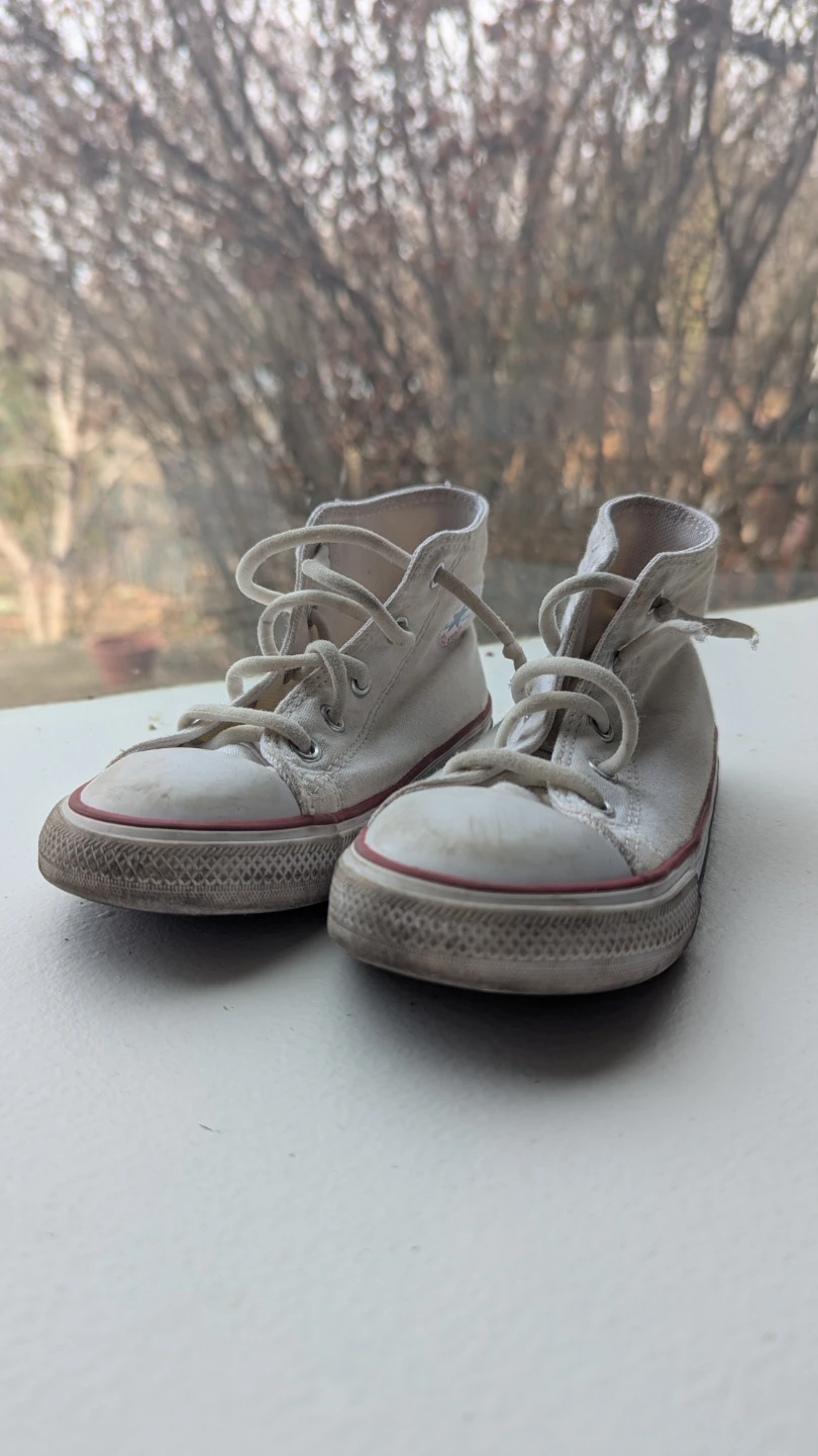Converse All Star High Top Shoes - White, Toddler Size 10