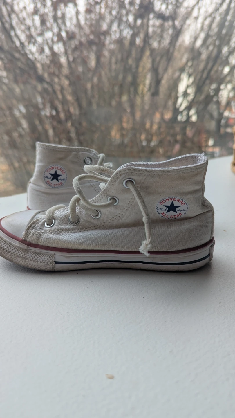 Converse All Star High Top Shoes - White, Toddler Size 10 - photo 3