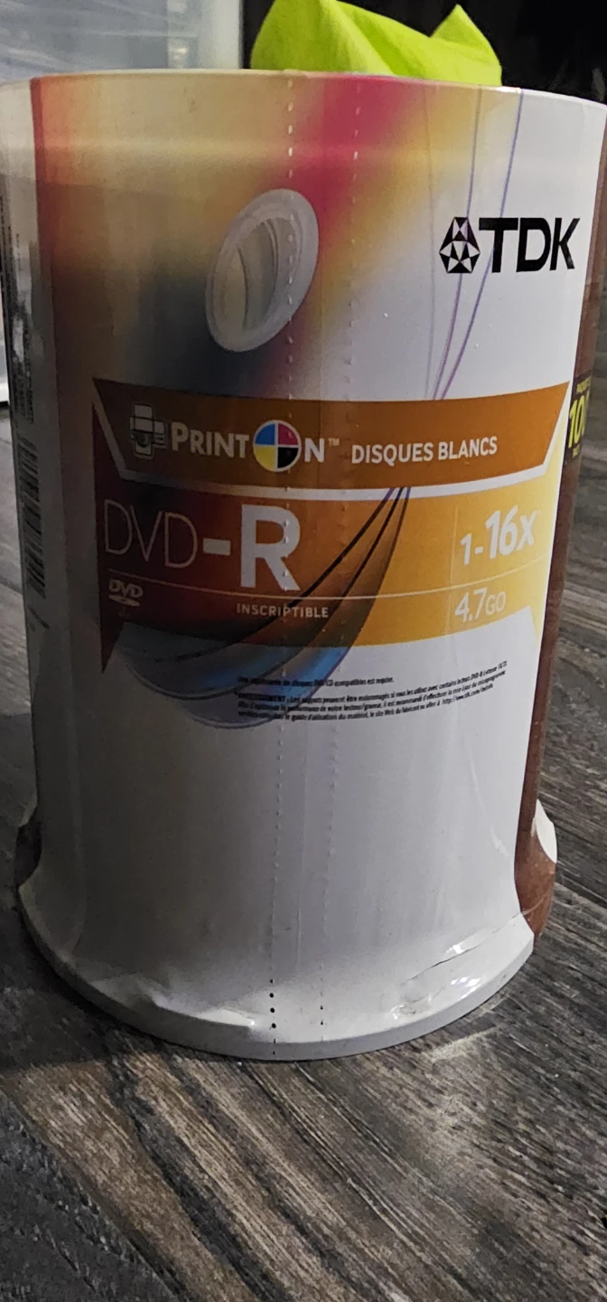 Blank dvd