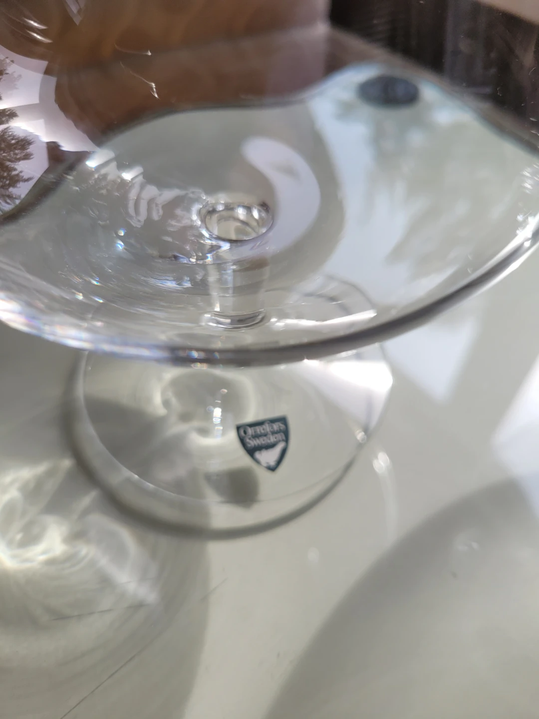 1/2 Price Vtg. Pair Orrefors Sweden Brandy Glasses - photo 3