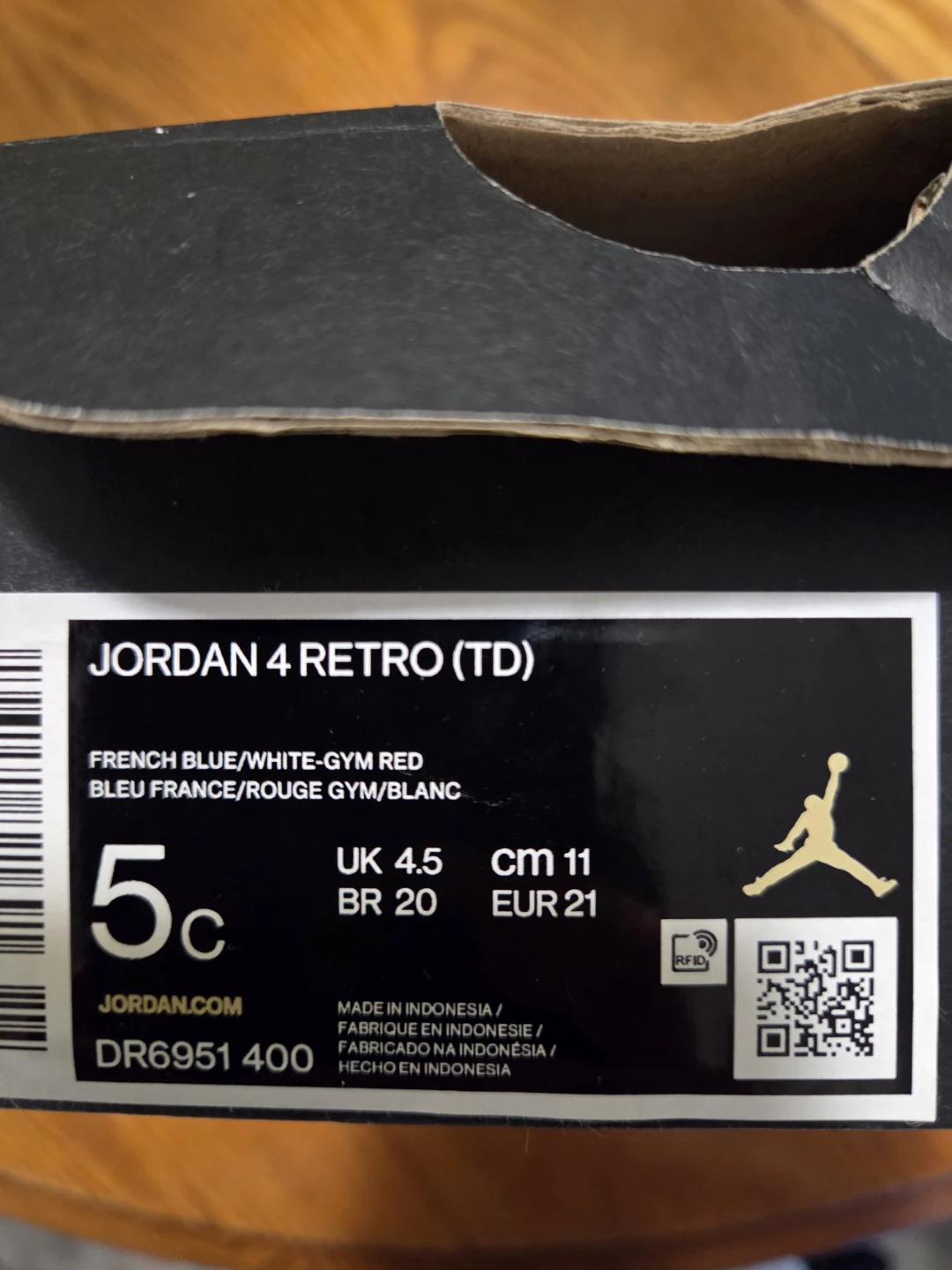 Jordan 4 Retro (TD) Toddler Shoes - photo 4