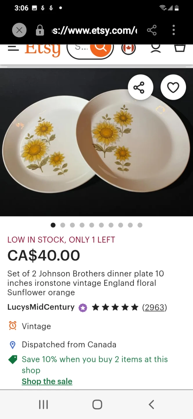 Johnson Brothers Ironstone Dinner Plates (Set of 2) - 10 Inch - photo 3
