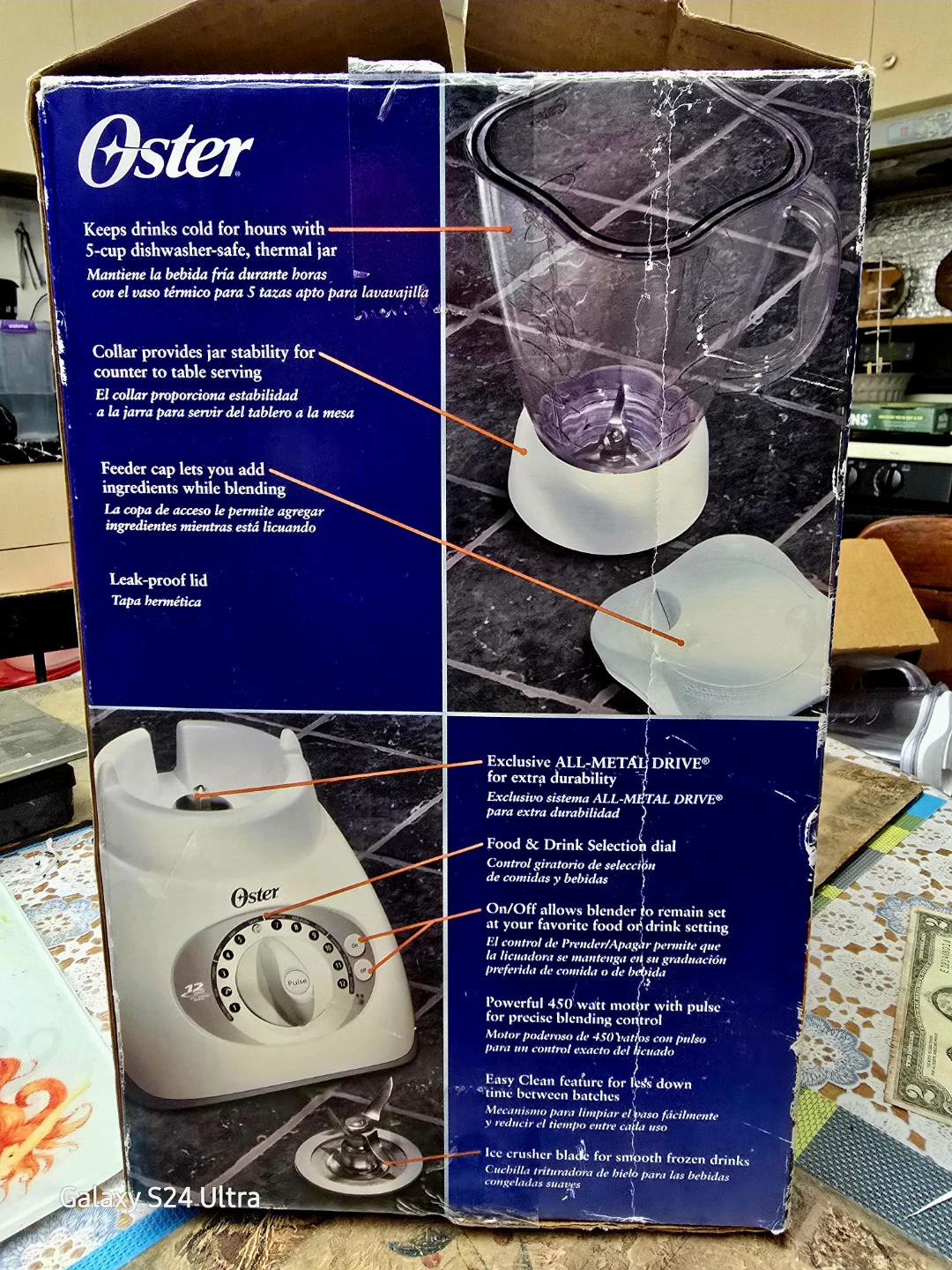 Oster 6871 12-Speed Dial Blender w/ Food Processor Attachment - photo 3