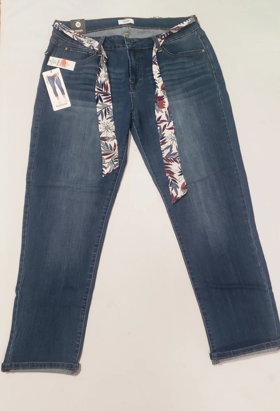 Brand new Kensie Jeans With Belt Size 16 - photo 2