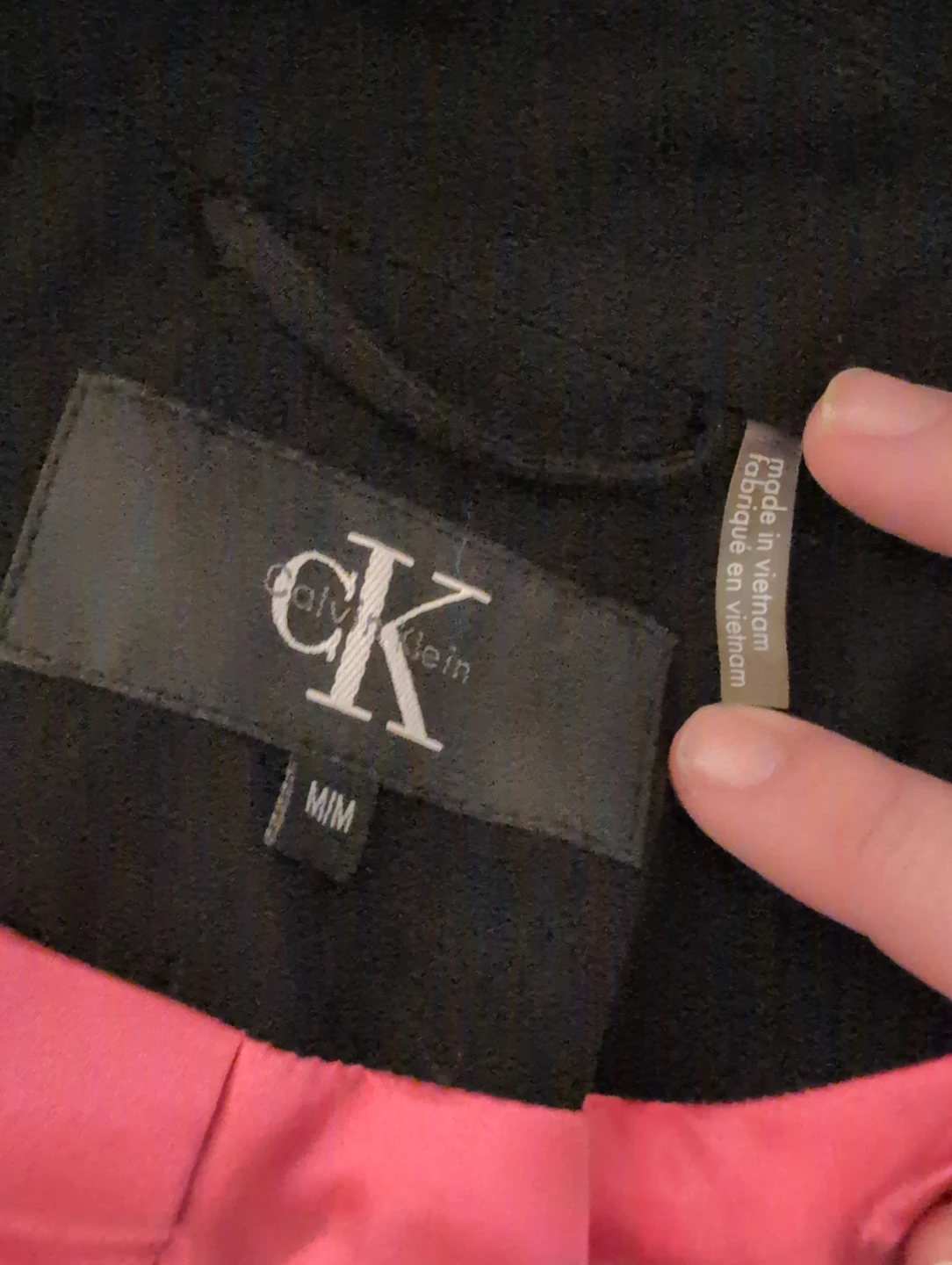 Calvin Klein Black Double-Breasted Trench Coat M - photo 2