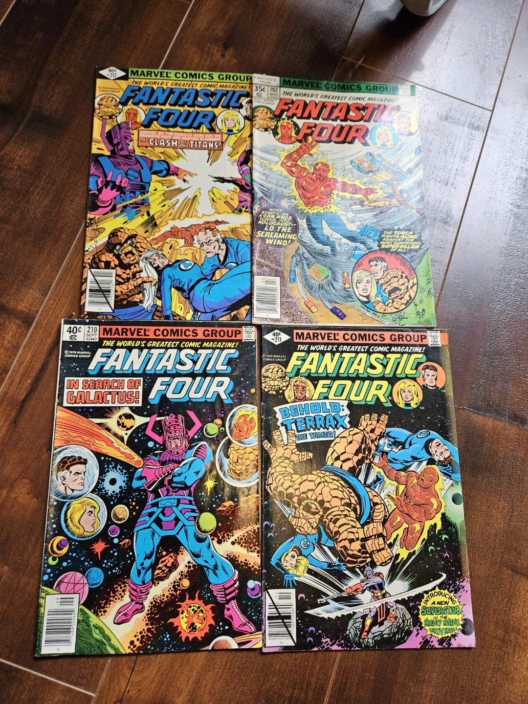 Fantastic Four Comic Books (Issues 192, 210, 211, 356)