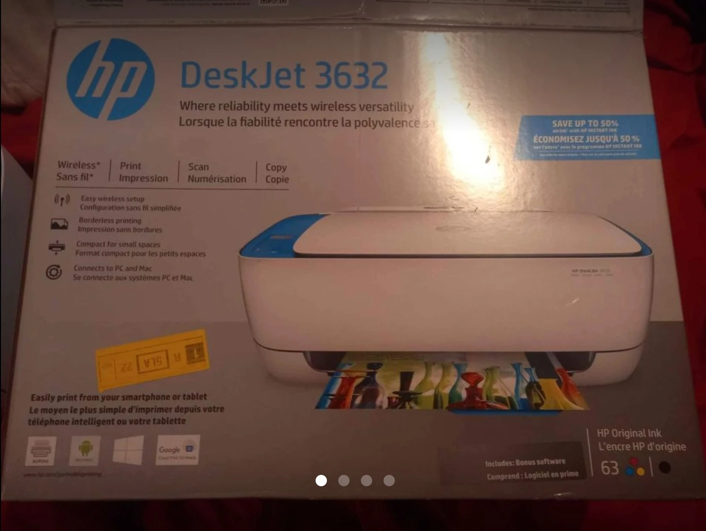 🥕 HP DeskJet 3632 __ 3-in-1 copier, scanner, printer - photo 3