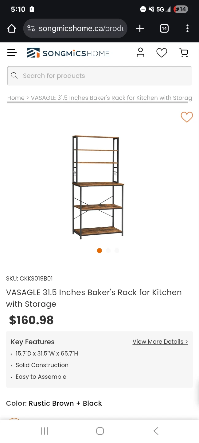 Kitchen shelf