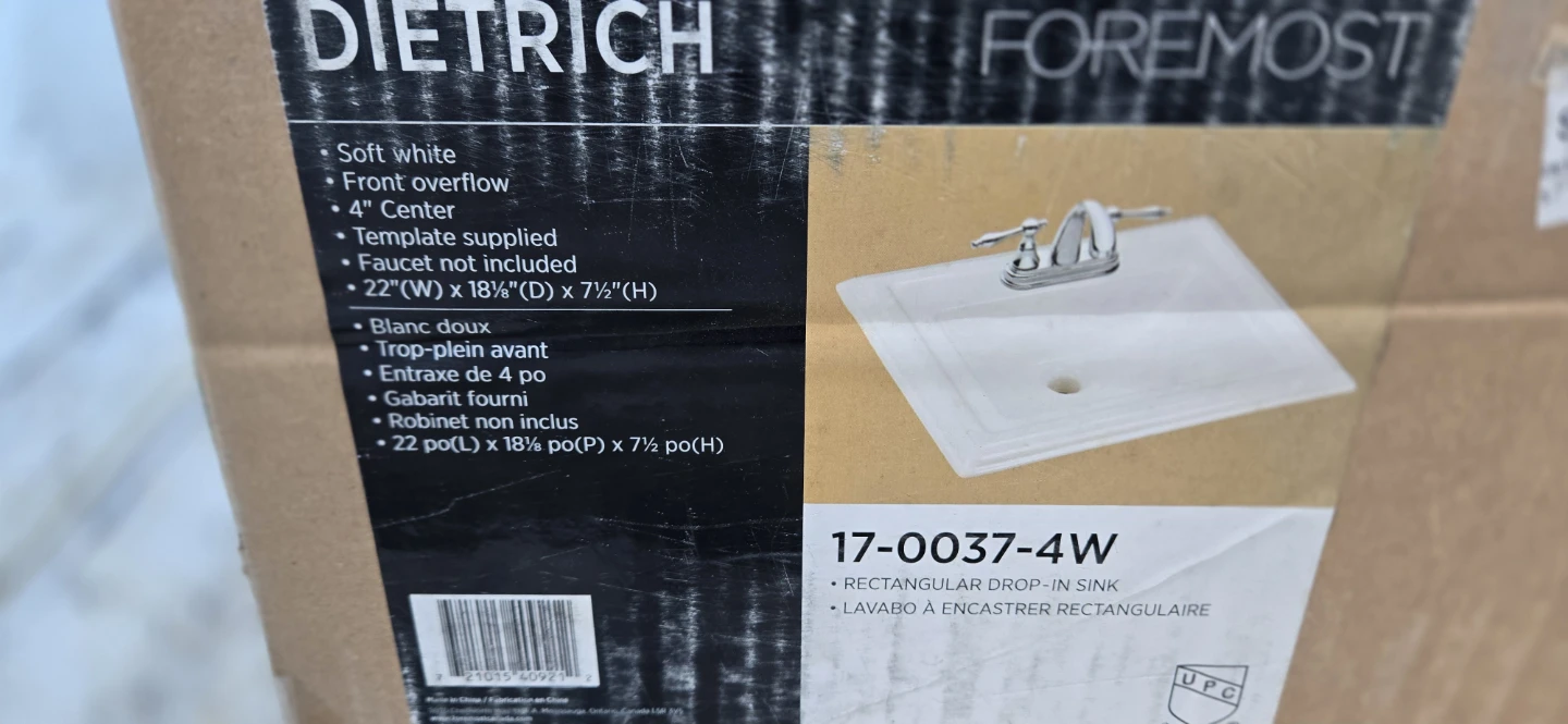 DIETRICH Foremost Rectangular Drop-In Sink - photo 2