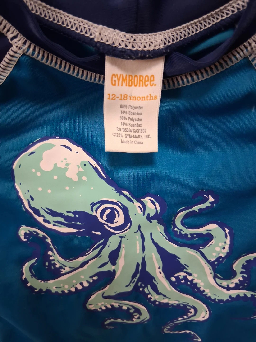 Gymboree Boys Octopus Rash Guard 12-18 Months - photo 3