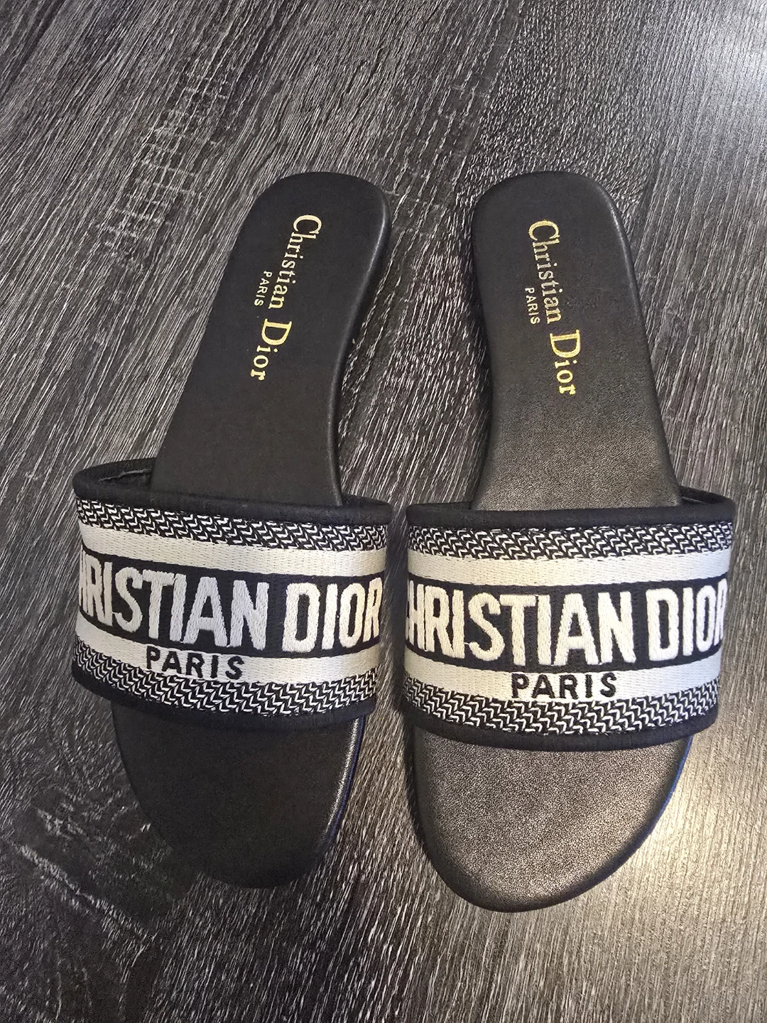 Christian Dior Paris Slides - Size 38