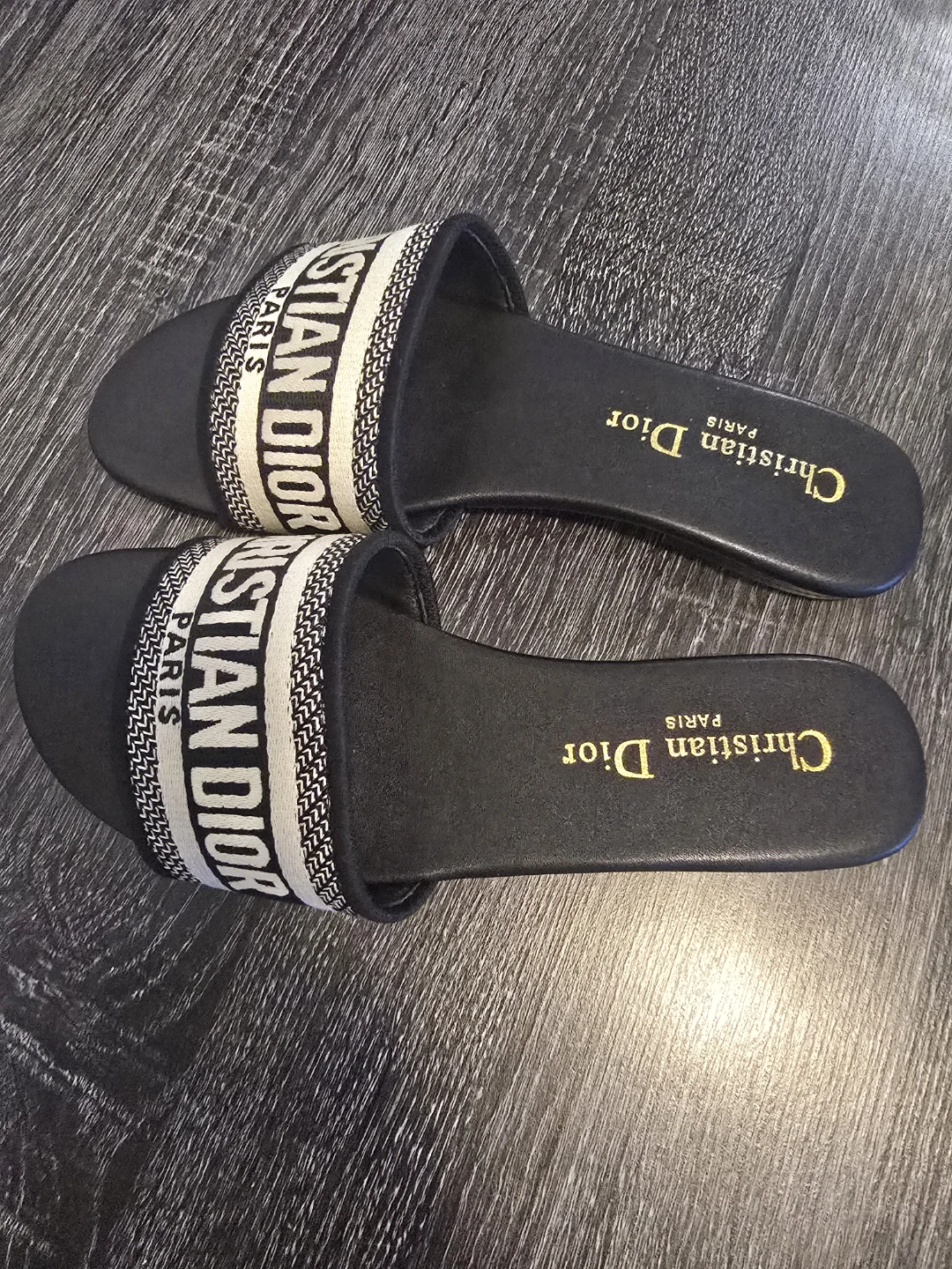 Christian Dior Paris Slides - Size 38 - photo 3