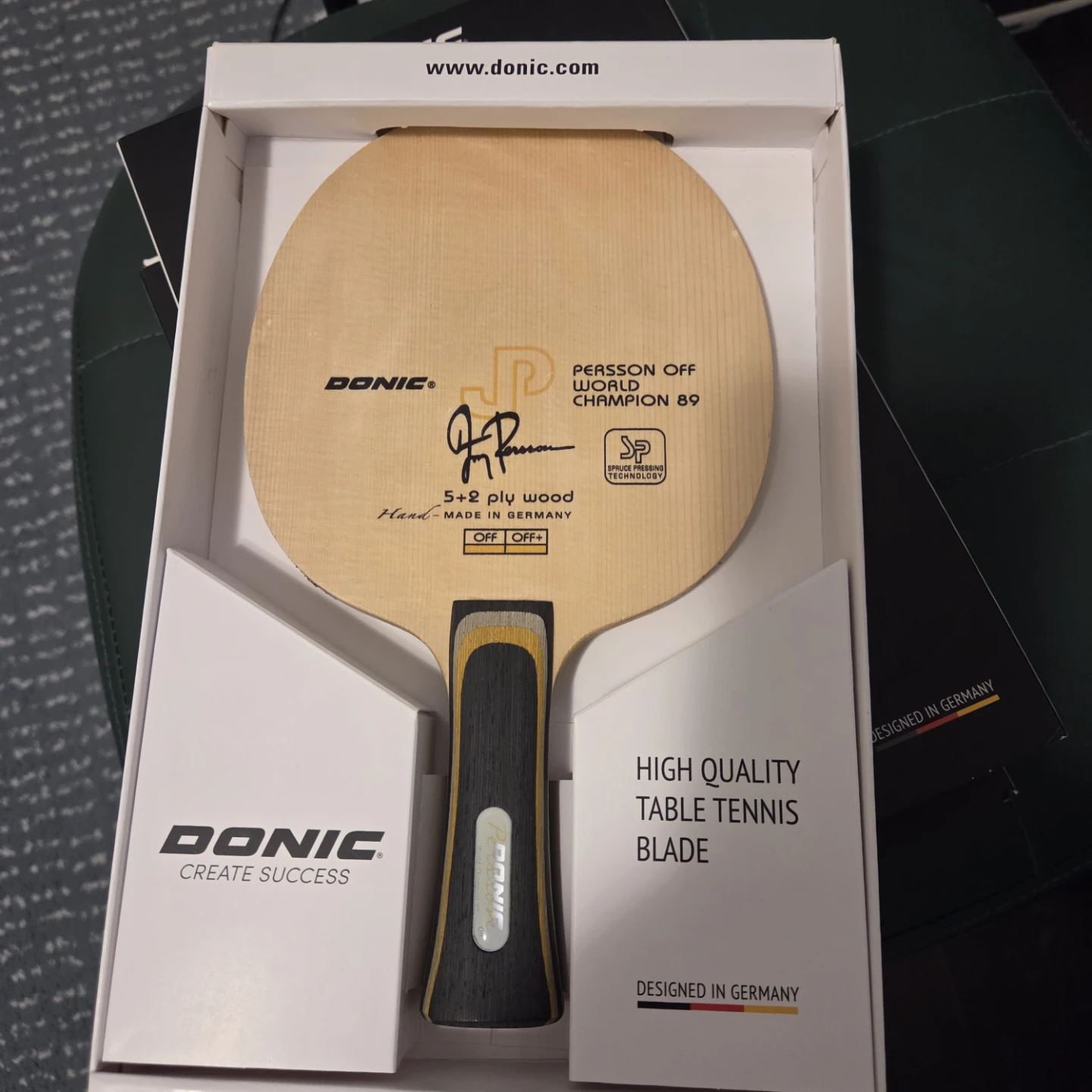 Donic "Persson Off" World Champion 89 Table Tennis Blade - photo 2